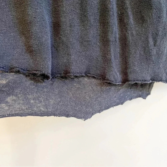 Zara Deep Cowl Neck Plunge 100% Linen Black Dress Size M Women’s - Picture 5 of 8